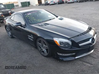 2013 Mercedes-Benz SL-Class SL 63 AMG with VIN WDDJK7EA8DF004394, listed as a IAAI auction lot 41766515 with 999,999 mi miles. Bid and sale history available at carsss.com. Image 1.