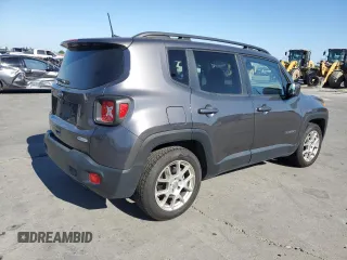 2019 Jeep Renegade Latitude with VIN ZACNJABB6KPK66219, listed as a Copart auction lot 64777815 with 88,188 mi miles and Salvage title. Bid and sale history available at DreamBid. Image 3.