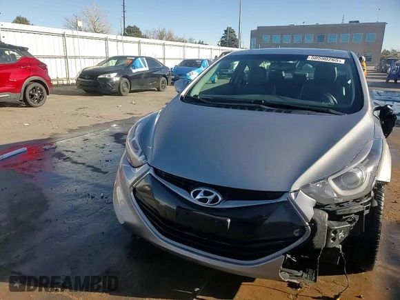 2014 Hyundai Elantra z VIN KMHDH6AH3EU026122, wystawiony jako Copart lot #50590265 z przebiegiem 122 165 mil mil oraz Szkody całkowita. Historia ofert i sprzedaży dostępna na DreamBid. Obrazek 14.
