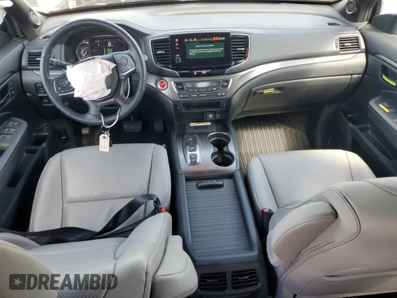 2023 Honda Passport EX-L with VIN 5FNYF8H58PB014241, listed as a Copart auction lot 55176105 with 16,672 mi miles and Salvage title. Bid and sale history available at DreamBid. Image 8.