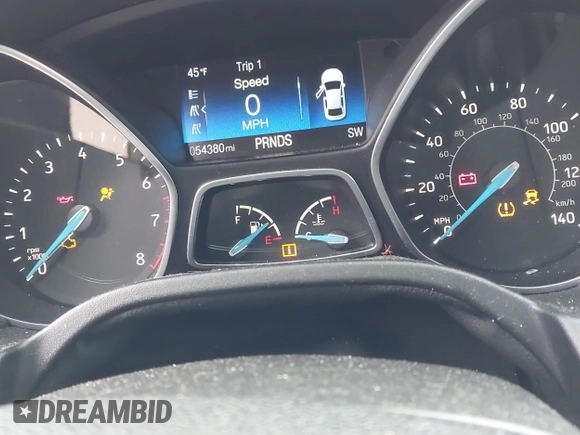 2017 Ford Focus SE with VIN 1FADP3FE4HL307110, listed as a IAAI auction lot 41992037 with 54,380 mi miles and . Bid and sale history available at DreamBid. Image 7.