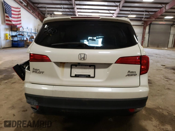2016 Honda Pilot EX-L z VIN 5FNYF6H54GB026441, wystawiony jako Copart lot #55919035 z przebiegiem Nie podano mil oraz Czysty tytuł • Clean title. Historia ofert i sprzedaży dostępna na DreamBid. Obrazek 6.