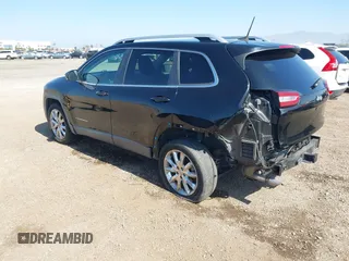 2017 Jeep Cherokee Limited with VIN 1C4PJLDB3HW523076, listed as a IAAI auction lot 41612129 with 94,970 mi miles. Bid and sale history available at carsss.com. Image 3.