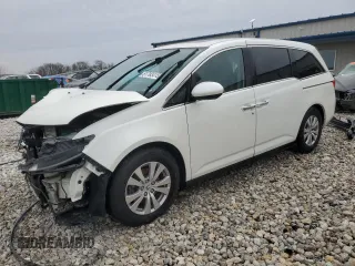 2016 Honda Odyssey EX-L with VIN 5FNRL5H65GB120392, listed as a Copart auction lot 51793415 with 104,109 mi miles and Salvage Title. Bid and sale history available at carsss.com. Image 1.