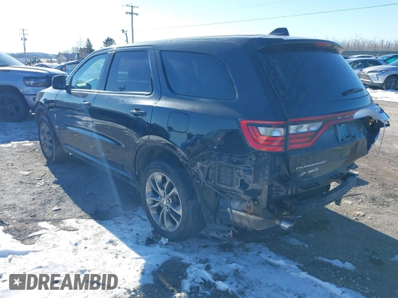 2020 Dodge Durango GT with VIN 1C4RDJDG1LC114567, listed as a IAAI auction lot 41427020 with 121,170 mi miles and . Bid and sale history available at DreamBid. Image 3.