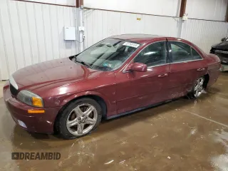 2001 Lincoln LS with VIN 1LNHM87A81Y664100, listed as a Copart auction lot 43768155 with 144,762 mi miles and Salvage Title. Bid and sale history available at carsss.com. Image 1.
