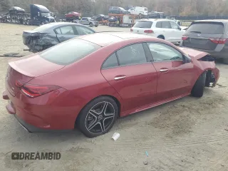 2021 Mercedes-Benz CLA with VIN W1K5J4HB0MN165366, listed as a Copart auction lot 78913674 with 33,779 mi miles and Salvage Title. Bid and sale history available at carsss.com. Image 3.