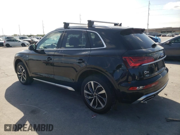 2022 Audi Q5 S line Premium Plus with VIN WA1EAAFY8N2110662, listed as a Copart auction lot 53669955 with 59,648 mi miles and Salvage title. Bid and sale history available at DreamBid. Image 2.