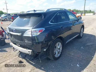 2010 Lexus RX 450h with VIN JTJBC1BA2A2003920, listed as a IAAI auction lot 42127344 with 147,015 mi miles and . Bid and sale history available at DreamBid. Image 4.