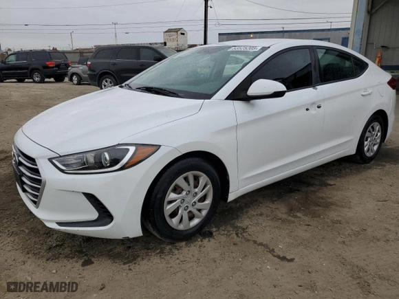 2018 Hyundai Elantra SE with VIN 5NPD74LF6JH383239, listed as a Copart auction lot 53525205 with 103,036 mi miles and Salvage Title. Bid and sale history available at carsss.com. Image 1.