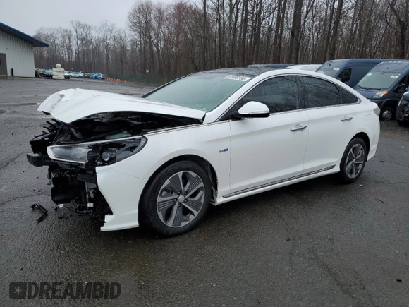 2018 Hyundai Sonata Hybrid Limited with VIN KMHE34L39JA087253, listed as a Copart auction lot 51690735 with 109,720 mi miles and Salvage Title. Bid and sale history available at carsss.com. Image 1.