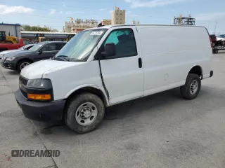 2022 Chevrolet Express Cargo with VIN 1GCWGAFP1N1174516, listed as a Copart auction lot 47269375 with 48,290 mi miles and Salvage title. Bid and sale history available at DreamBid. Image 1.