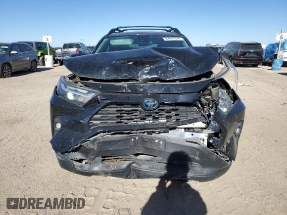 2023 Toyota RAV4 Hybrid XLE with VIN 2T3UWRFV0PW156617, listed as a Copart auction lot 87067974 with 33,430 mi miles and Salvage Title. Bid and sale history available at carsss.com. Image 5.
