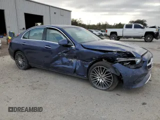 2024 Mercedes-Benz C 300 with VIN W1KAF4GB5RR233016, listed as a Copart auction lot 44930155 with 3,419 mi miles and Salvage Title. Bid and sale history available at carsss.com. Image 4.
