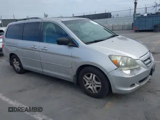 2007 Honda Odyssey EX-L with VIN 5FNRL386X7B424936, listed as a IAAI auction lot 42046940 with 1 mi miles. Bid and sale history available at carsss.com. Image 1.