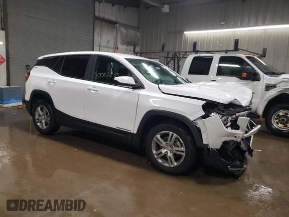 2022 GMC Terrain SLE with VIN 3GKALMEVXNL295534, listed as a Copart auction lot 50086645 with 75,152 mi miles and Salvage Title. Bid and sale history available at carsss.com. Image 4.