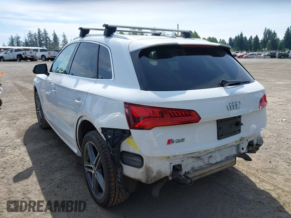 2018 Audi SQ5 Prestige z VIN WA1C4AFY4J2124874, wystawiony jako IAAI lot #42442773 z przebiegiem 86 612 mil mil oraz . Historia ofert i sprzedaży dostępna na DreamBid. Obrazek 3.