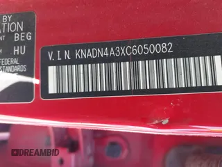 2012 Kia Rio EX z VIN KNADN4A3XC6050082, wystawiony jako IAAI lot #41680237 z przebiegiem Nie podano mil oraz . Historia ofert i sprzedaży dostępna na DreamBid. Obrazek 9.