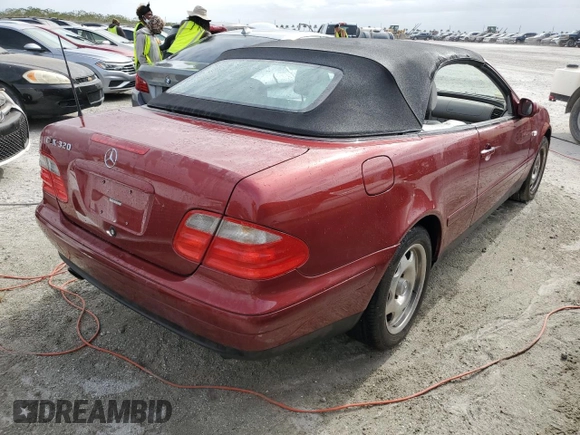 1999 Mercedes-Benz CLK 320/430 z VIN WDBLK65G6XT026223, wystawiony jako Copart lot #75452344 z przebiegiem Nie podano mil oraz Szkoda całkowita • Salvage title. Historia ofert i sprzedaży dostępna na DreamBid. Obrazek 3.