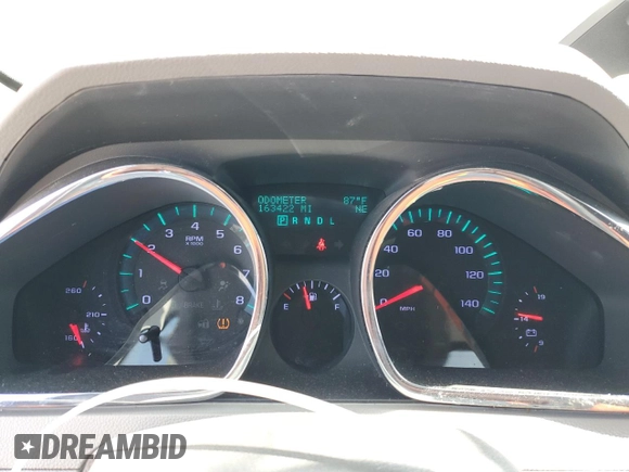 2012 Chevrolet Traverse 1LT with VIN 1GNKRGED5CJ317488, listed as a Copart auction lot 52741925 with 163,422 mi miles and Salvage Title. Bid and sale history available at DreamBid. Image 9.