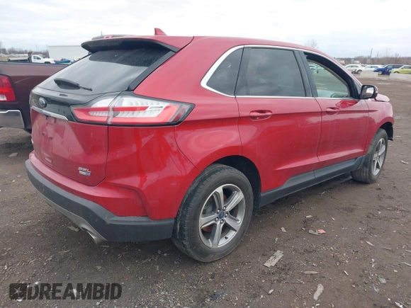2020 Ford Edge SEL with VIN 2FMPK4J9XLBB00165, listed as a IAAI auction lot 41857380 with 8 mi miles. Bid and sale history available at carsss.com. Image 4.
