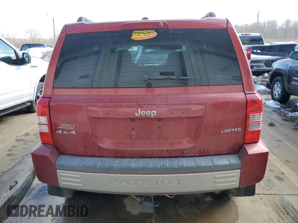2008 Jeep Patriot Limited with VIN 1J8FF48W78D516989, listed as a Copart auction lot 88573945 with 212,997 mi miles and Salvage title. Bid and sale history available at DreamBid. Image 6.