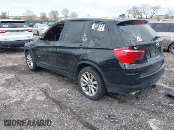 2015 BMW X3 xDrive28i with VIN 5UXWX9C53F0D48046, listed as a IAAI auction lot 41893060 with Not Provided miles and . Bid and sale history available at DreamBid. Image 3.