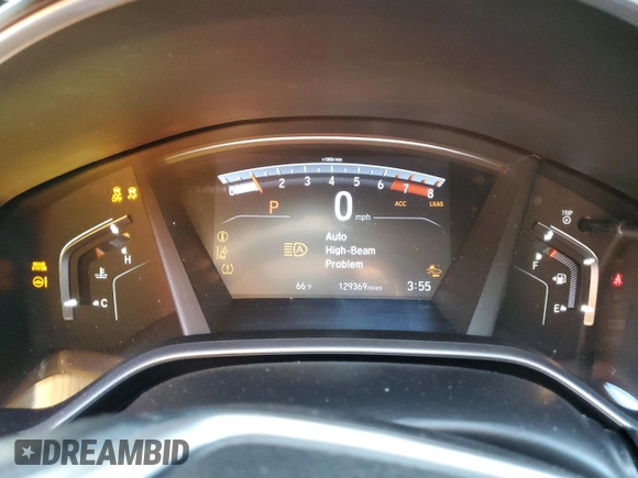 2019 Honda CR-V EX-L with VIN 5J6RW1H89KA013553, listed as a Copart auction lot 88259495 with 129,369 mi miles and Salvage Title. Bid and sale history available at carsss.com. Image 9.