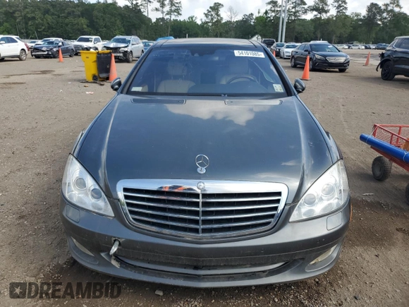2007 Mercedes-Benz S-Class 5.5L V8 with VIN WDDNG71X97A039766, listed as a Copart auction lot 54101085 with 0 mi miles and Clean Title. Bid and sale history available at carsss.com. Image 5.
