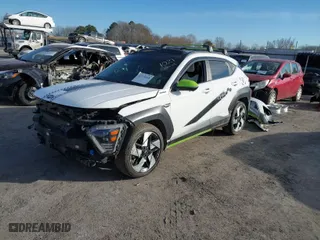 2024 Hyundai Kona Limited with VIN KM8HE3A30RU038375, listed as a IAAI auction lot 41374168 with 41,521 mi miles. Bid and sale history available at carsss.com. Image 2.