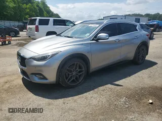 2018 Infiniti QX30 Premium with VIN SJKCH5CP2JA057174, listed as a Copart auction lot 55574085 with 111,733 mi miles and Salvage title. Bid and sale history available at DreamBid. Image 1.