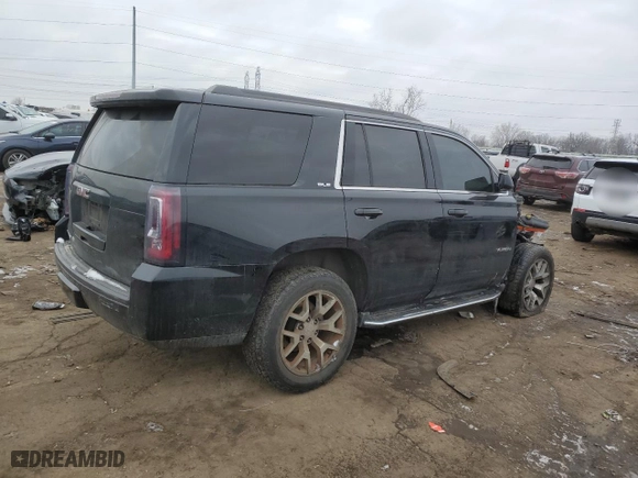 2019 GMC Yukon SLE with VIN 1GKS2AKC7KR387214, listed as a Copart auction lot 44349485 with 0 mi miles and Salvage Title. Bid and sale history available at carsss.com. Image 3.