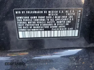 2021 Volkswagen Golf TSI с VIN 3VWW57AU1MM002054, выставлен на аукционе Copart как лот 53059614 с пробегом 45 524 миль миль и Списание • Salvage title. История ставок и продаж доступна на DreamBid. Изображение 14.