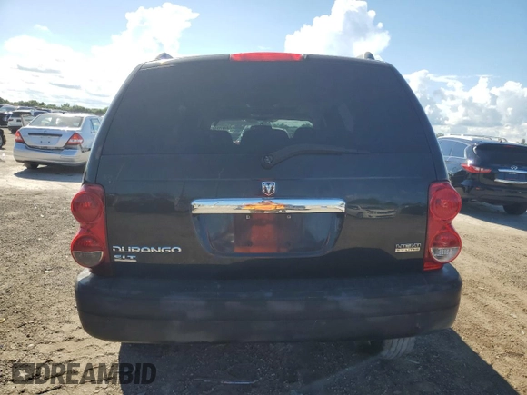 2006 Dodge Durango SLT z VIN 1D4HD48246F158001, wystawiony jako Copart lot #73957004 z przebiegiem 161 572 mil mil oraz Szkoda całkowita • Salvage title. Historia ofert i sprzedaży dostępna na DreamBid. Obrazek 6.