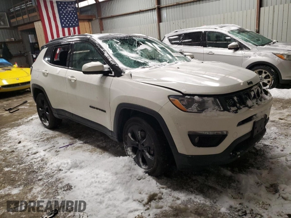 2020 Jeep Compass Altitude with VIN 3C4NJCBB4LT147559, listed as a Copart auction lot 87319264 with Not Provided miles and Salvage Title. Bid and sale history available at carsss.com. Image 4.