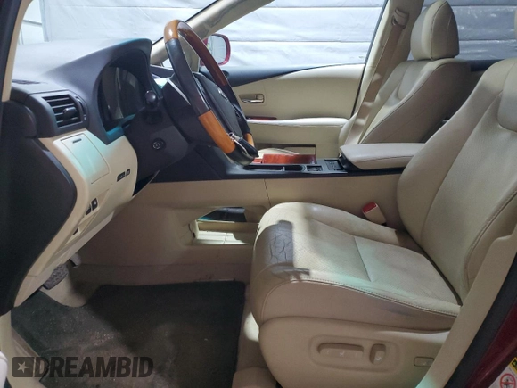 2011 Lexus RX 350 with VIN 2T2BK1BA0BC096540, listed as a Copart auction lot 48658195 with 123,672 mi miles and Salvage Title. Bid and sale history available at DreamBid. Image 7.
