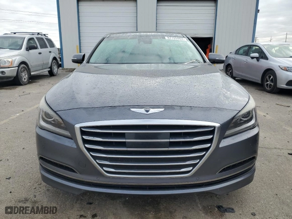 2015 Hyundai Genesis 3.8L with VIN KMHGN4JE0FU103109, listed as a Copart auction lot 82705984 with 0 mi miles and Salvage Title. Bid and sale history available at carsss.com. Image 5.