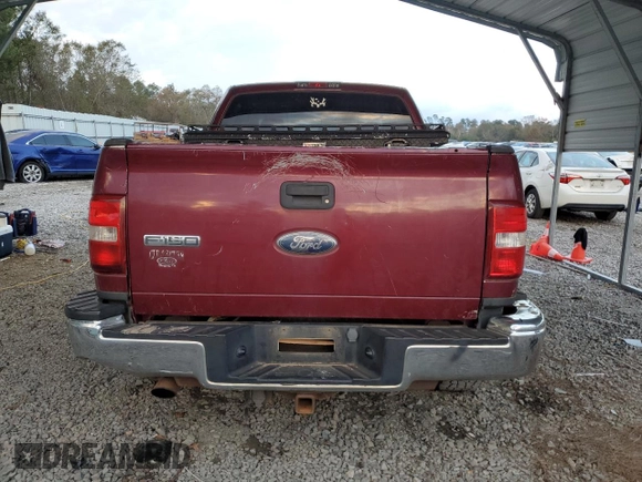 2006 Ford F-150 XLT with VIN 1FTPW04576KC53736, listed as a Copart auction lot 82141344 with 252,185 mi miles and Salvage Title. Bid and sale history available at carsss.com. Image 6.