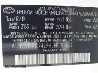 2020 Hyundai Elantra SE z VIN 5NPD74LF6LH508453, wystawiony jako IAAI lot #42478403 z przebiegiem 28 581 mil mil oraz . Historia ofert i sprzedaży dostępna na DreamBid. Obrazek 9.