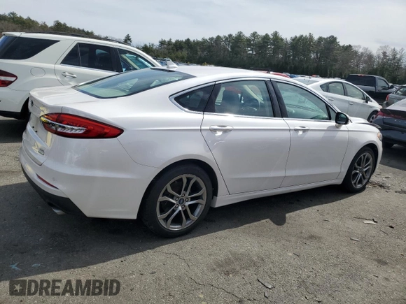 2019 Ford Fusion SEL with VIN 3FA6P0CD4KR224756, listed as a Copart auction lot 49507855 with 56,785 mi miles and Salvage Title. Bid and sale history available at carsss.com. Image 3.