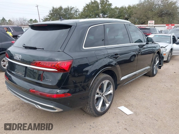 2023 Audi Q7 Premium Plus with VIN WA1LXBF71PD026788, listed as a IAAI auction lot 41687983 with 20,462 mi miles. Bid and sale history available at carsss.com. Image 4.