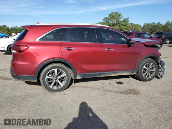 2019 Kia Sorento EX with VIN 5XYPH4A57KG468507, listed as a Copart auction lot 82811094 with 86,587 mi miles and Salvage Title. Bid and sale history available at DreamBid. Image 3.