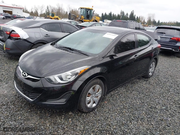 2016 Hyundai Elantra SE with VIN KMHDH4AE6GU628350, listed as a IAAI auction lot 41915493 with 1 mi miles. Bid and sale history available at carsss.com. Image 17.