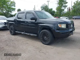 2007 Honda Ridgeline RTL w/Leather with VIN 2HJYK16527H515539, listed as a IAAI auction lot 42100067 with 186,864 mi miles. Bid and sale history available at carsss.com. Image 1.