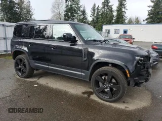 2020 Land Rover Defender HSE with VIN SALE9EEU6L2025605, listed as a Copart auction lot 50646375 with 37,846 mi miles and Salvage title. Bid and sale history available at DreamBid. Image 4.