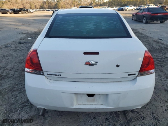 2014 Chevrolet Impala Limited Police Police with VIN 2G1WD5E33E1135931, listed as a Copart auction lot 43159255 with 0 mi miles and Salvage Title. Bid and sale history available at carsss.com. Image 6.