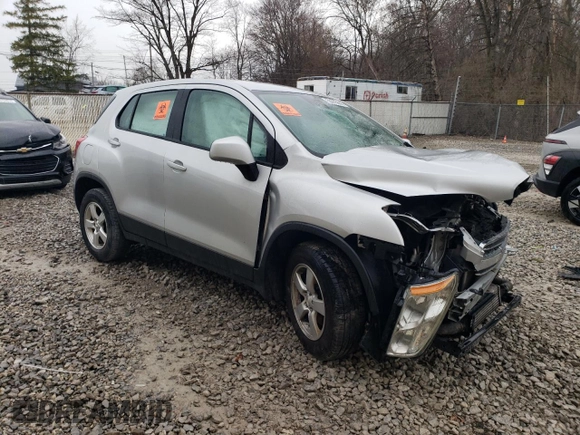 2016 Chevrolet Trax LS with VIN 3GNCJNSB1GL265505, listed as a Copart auction lot 50975665 with 94,391 mi miles and Salvage Title. Bid and sale history available at carsss.com. Image 4.