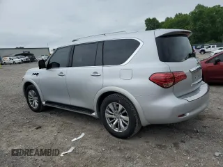 2016 Infiniti QX80 with VIN JN8AZ2NF5G9613664, listed as a Copart auction lot 56059585 with 152,309 mi miles and Salvage title. Bid and sale history available at DreamBid. Image 2.