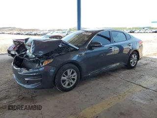 2018 Kia Optima LX with VIN KNAGT4L36J5211658, listed as a Copart auction lot 58872325 with 141,639 mi miles and Salvage title. Bid and sale history available at DreamBid. Image 1.