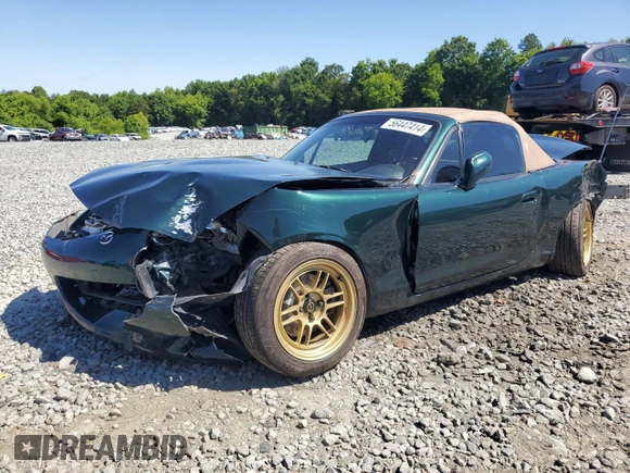 2001 Mazda MX-5 Miata with VIN JM1NB353410203639, listed as a Copart auction lot 56447414 with 131,520 mi miles and Salvage Title. Bid and sale history available at DreamBid. Image 1.
